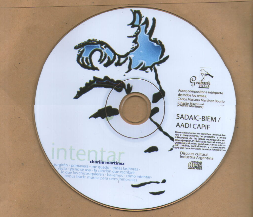 CD Intentar de Charlie Martinez - Galleta